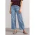 Street One Dames Mid Waist Jeansculotte met elastische tailleband in Blauw