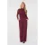 Esqualo wide leg broek – donkerrood