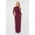 Esqualo wide leg broek – donkerrood