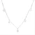 Luxenter Sterling zilveren 925 ketting met gerhodineerde briljant zirkonia – Ster