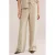 WE Fashion wide leg regular waist broek beige