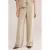 WE Fashion wide leg regular waist broek beige