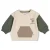 Feetje sweater Wiggle and Waddle – ecru/groen