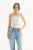 Bandeau Top zonder Schouderbandjes met Cut-Outs