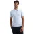 No Excess Pullover short sleeve polo zip frot blue