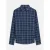 Scotch & Soda Lightweight Flannel Check Relaxedfit Shirt Navy