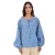 Gestreept casual longesleeve shirt met brede kraag voor dames Norr Shala