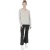 Crown Of Edinburgh Cashmere Dames Oversized Boothals Trui Coe 008 Grijs Melange