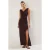 TRENDYOLMİLLA Dames Bruin Effen Maxi Mouwloos Casual A-lijn Jurken