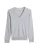 GOBI Cashmere Trui ‘Women’s Timeless Cashmere V-Neck Sweater’  lichtgrijs
