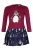 happy girls Jurk  gemengde kleuren / donkerrood