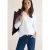 Cecil Dames Shirt met lange mouwen met gespleten hals in Wit