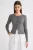 Geknoopte Slim Fit Ribbelgebreide Cardigan