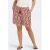 ONLY CARMAKOMA high waist loose fit casual short Plus Size met print – rood