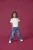 KIDS ONLY MINI wide leg jeans medium blue denim