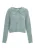 Jalene Gebreid vest  blauw / lichtblauw / kiwi