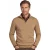 Casa Moda half zip pullover effen camel