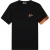 Malelions Men Captain T-Shirt 2.0 | Black/Orange