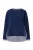 Ulla Popken Sweatshirt  donkerblauw / wit