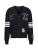 19V69 ITALIA Gebreid vest ‘Aldo College’  navy / wit
