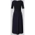 comma Midi-jurk van viscosemix met ronde hals