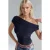 Asymmetrische Nek Eén-Schouder Sandy Blouse