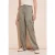 Street One Dames Casual fit satijnen broek in Beige