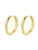 Hey Happiness Oorbellen ‘Urban Hoop’  goud