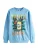 Next Sweatshirt ‘Fanta Lemon’  lichtblauw / geel / groen / donkerrood