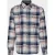 Commander flag Overhemd heren Blauw Flanellhemd 214008501/447