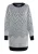 usha WHITE LABEL Gebreide jurk ‘Vanne’  zwart / wit