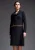 Drape hals Stretch Jersey Jurk met Kanten Detail