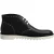 Leren enkellaars met stikseldetails