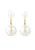 ELLI Oorbellen  goud / wit