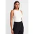 Geribbelde Halternek Slim-Fit Blouse