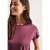 Street One Dames Shirt met ronde hals en decoratieve tape in Roze