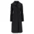 Dolce & Gabbana Midi Jas in Zwarte Schapenwol