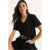 Comfort Fit V-hals Gekamd Katoenen T-Shirt