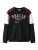 NAME IT Sweatshirt ‘NKMShawn’  wijnrood / zwart / wit