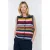 Lollys Laundry wollen gebreid gestreept vest – meerkleurig