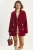 Oversized Gewatteerde Pluche Jas