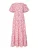 YAS Jurk ‘YASCOLEA’  pink / rood / wit