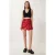 Hoge Taille Mini Rok met Strikdetail