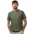 T shirts State of Art groen, T shirt met visgraatpatroon