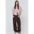 Mango blouse met krijtstreep en linnen – donkerrood