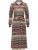 Ragwear Blousejurk ‘Plantee’  camel / petrol / wijnrood / wit