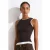 Mouwloze Ribbel Katoenen Blouse