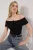 TRENDYOLMİLLA Dames Zwart Effen Kort Getailleerd Blouses