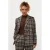 Ydence geruite blazer – bruin