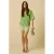 Sissy-Boy regular fit korte broek met krijtstreep – groen